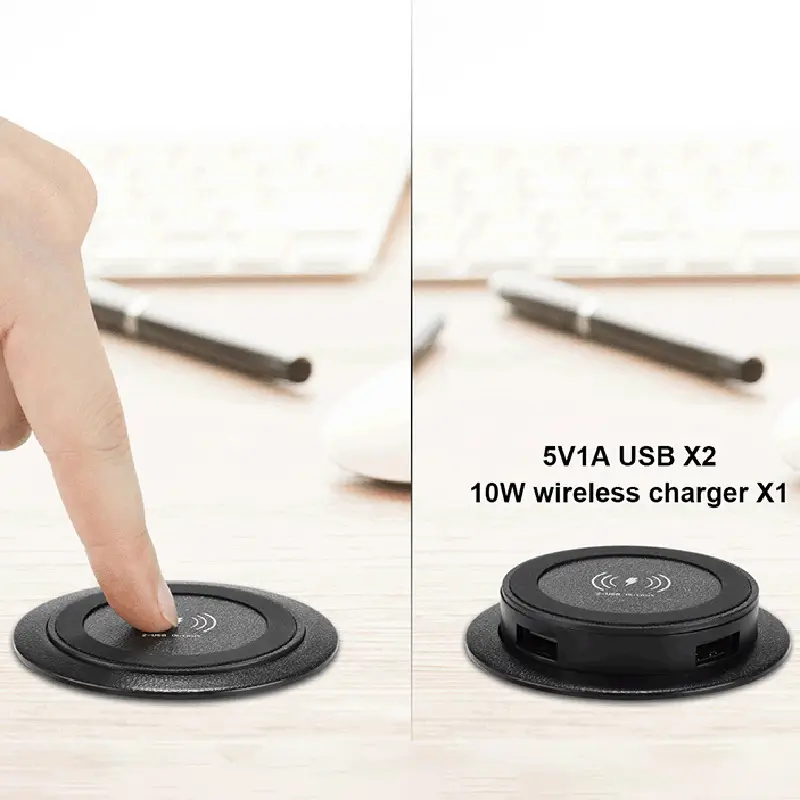 3-in-1 Embedded Wireless Charger for Office & Bed - Image 6