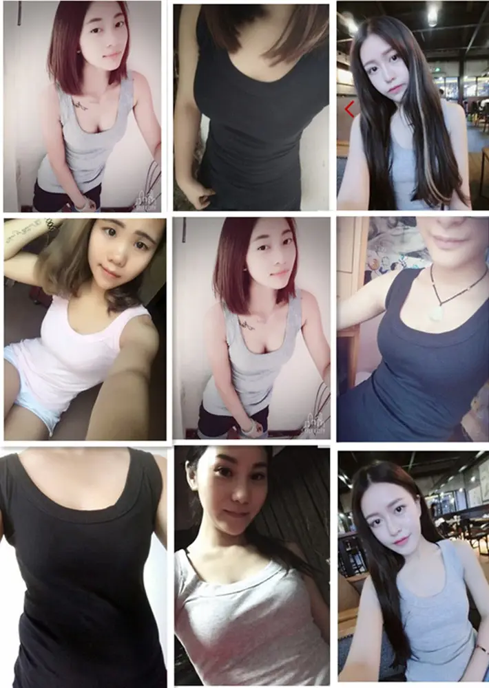 Black Cotton Sports Camisole Women's Sleeveless Top — feature 5
