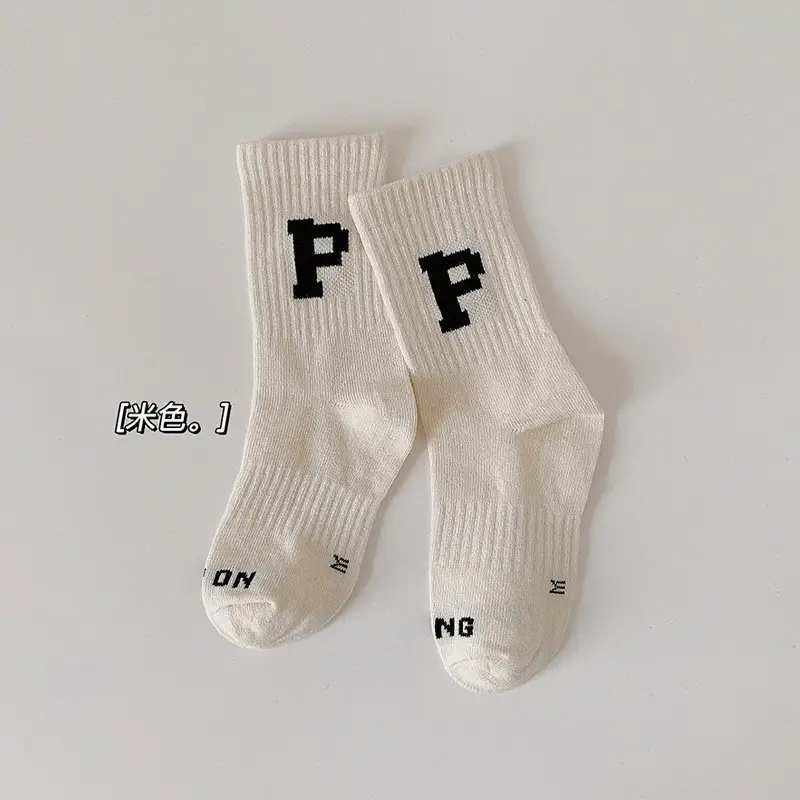 Kids Cotton Thin Socks Spring Grey - Image 14