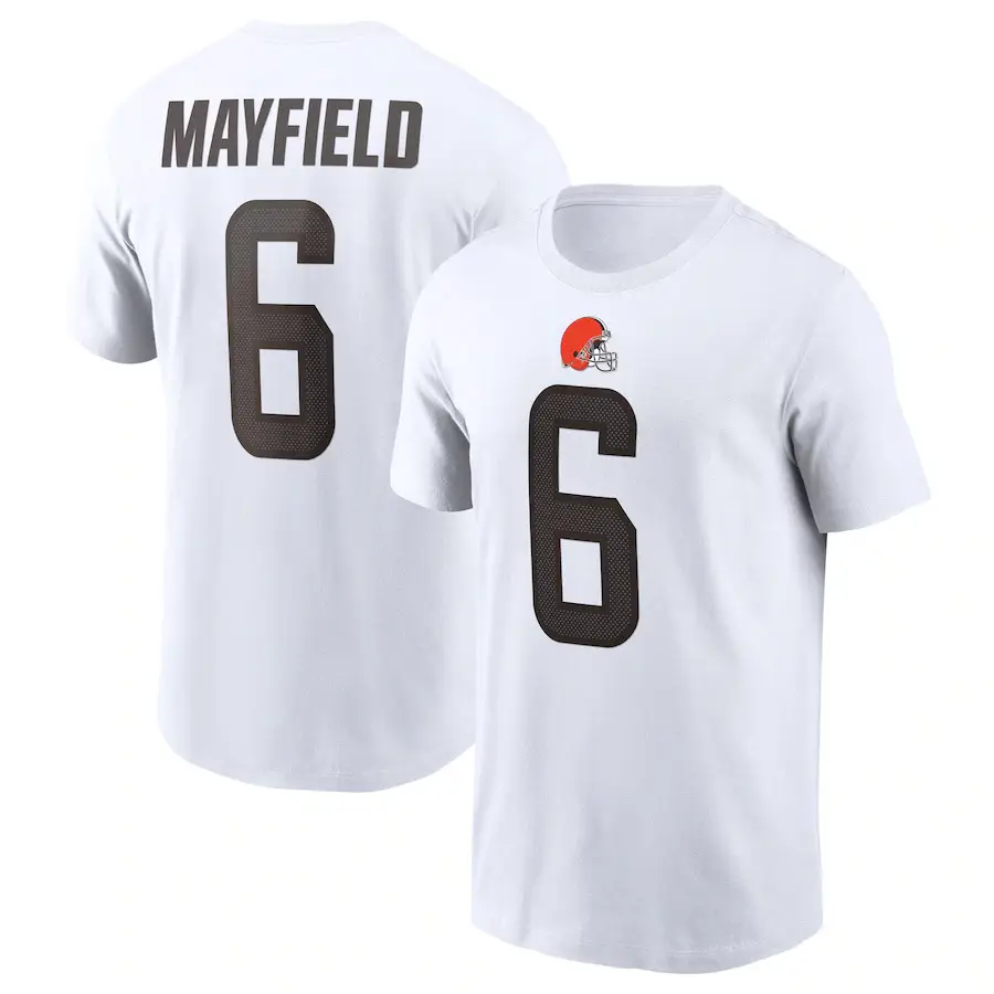 Mayfield 6 White Cotton T-Shirt Short Sleeve - Image 5