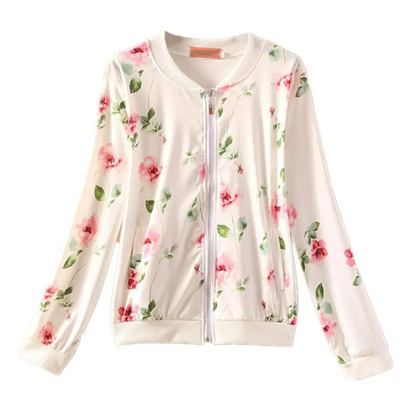 Women's Printed Chiffon Long Sleeve Sun Protection Jacket