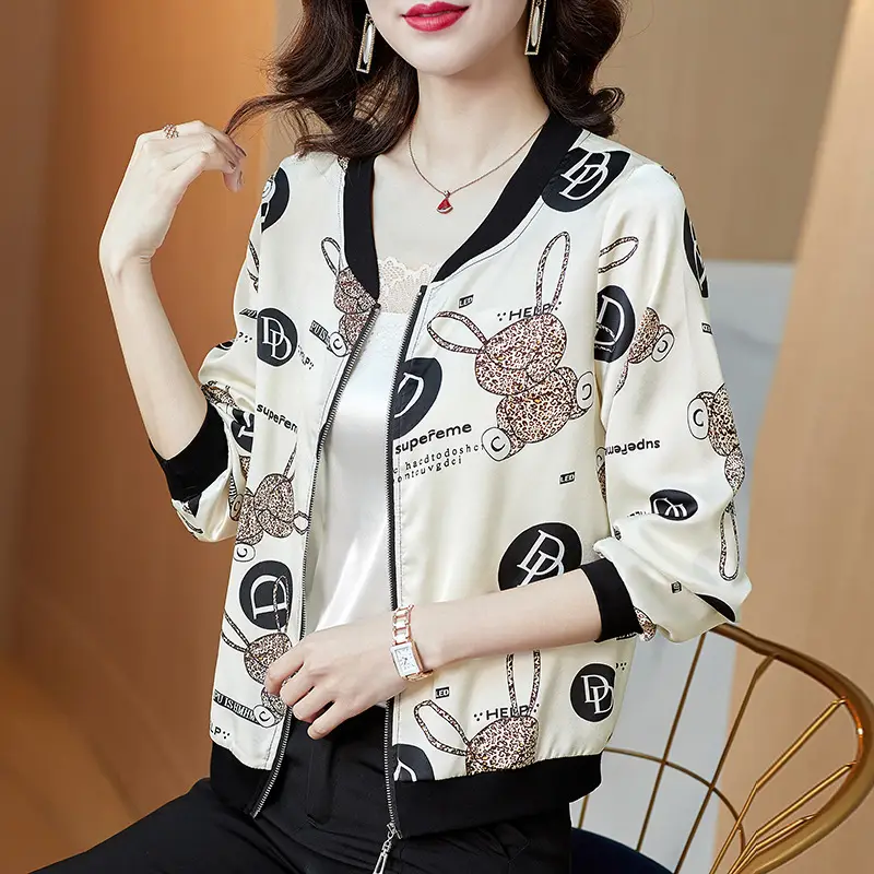 Women's Printed Chiffon Long Sleeve Sun Protection Jacket - Image 5