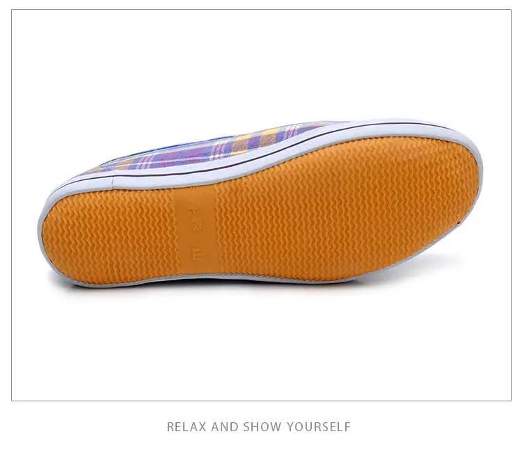 Lutai Mom Shoes Soft and Lightweight Beef Sole Plaid Shoes Summer Middle-aged and Elderly Slip-on Casual Women's Shoes — feature 19