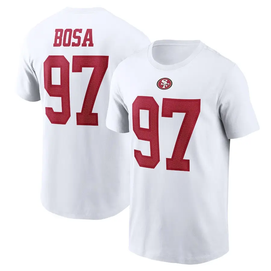 NFL Rugby 49ers Men T-Shirt Black 85 Kidle - Image 2