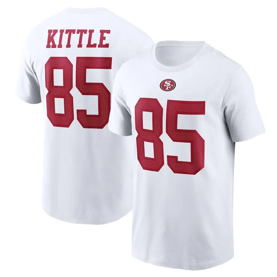 NFL Rugby 49ers Men T-Shirt Black 85 Kidle - Image 9