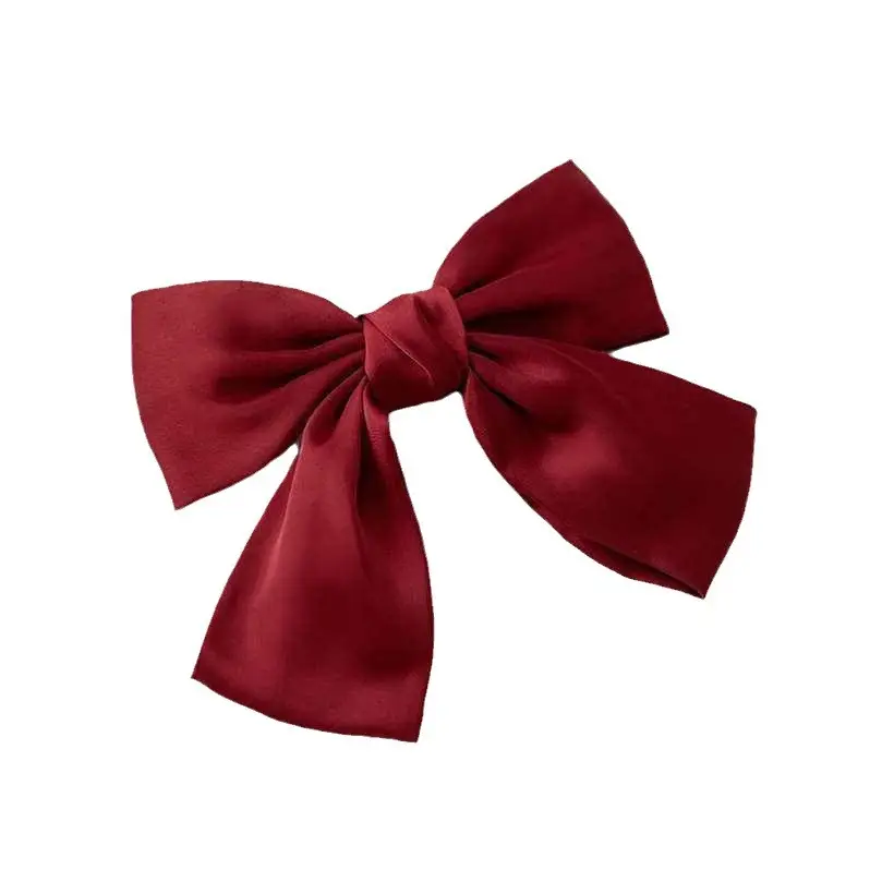 Red Bow Hairpin for Women Large Back of Head Hairpin