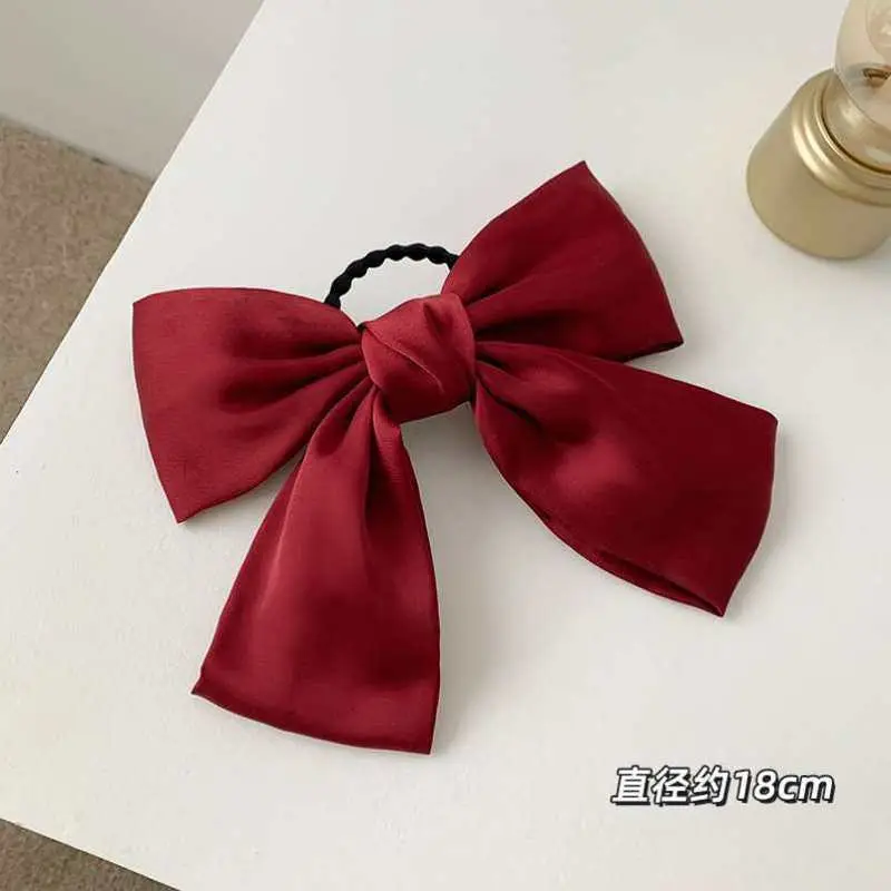 Red Bow Hairpin for Women Large Back of Head Hairpin
