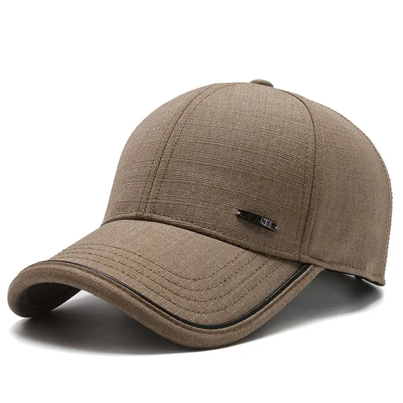 Men's Grey Baseball Cap with Adjustable Strap