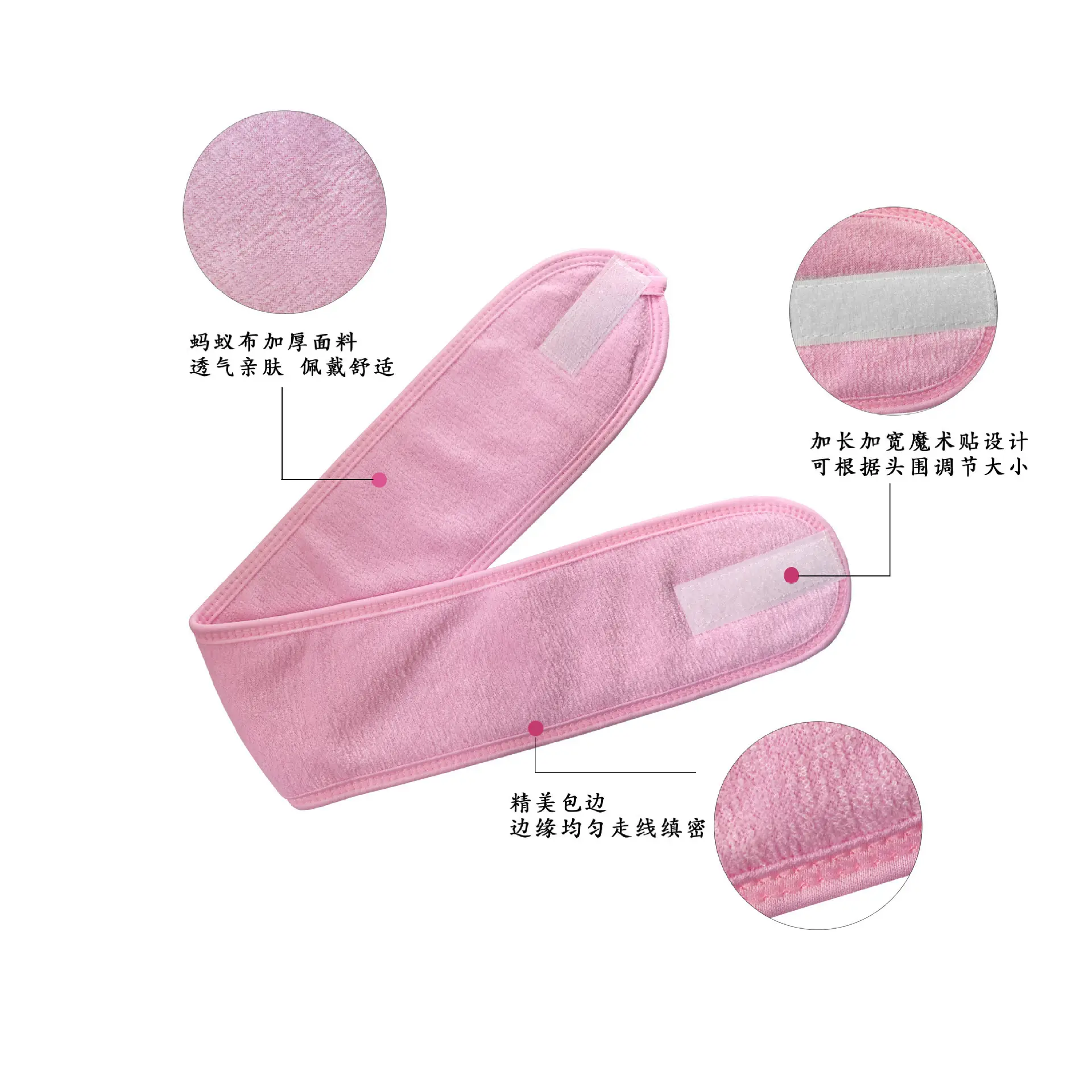 Purple Velvet Headband for Face & Makeup Application - Image 12