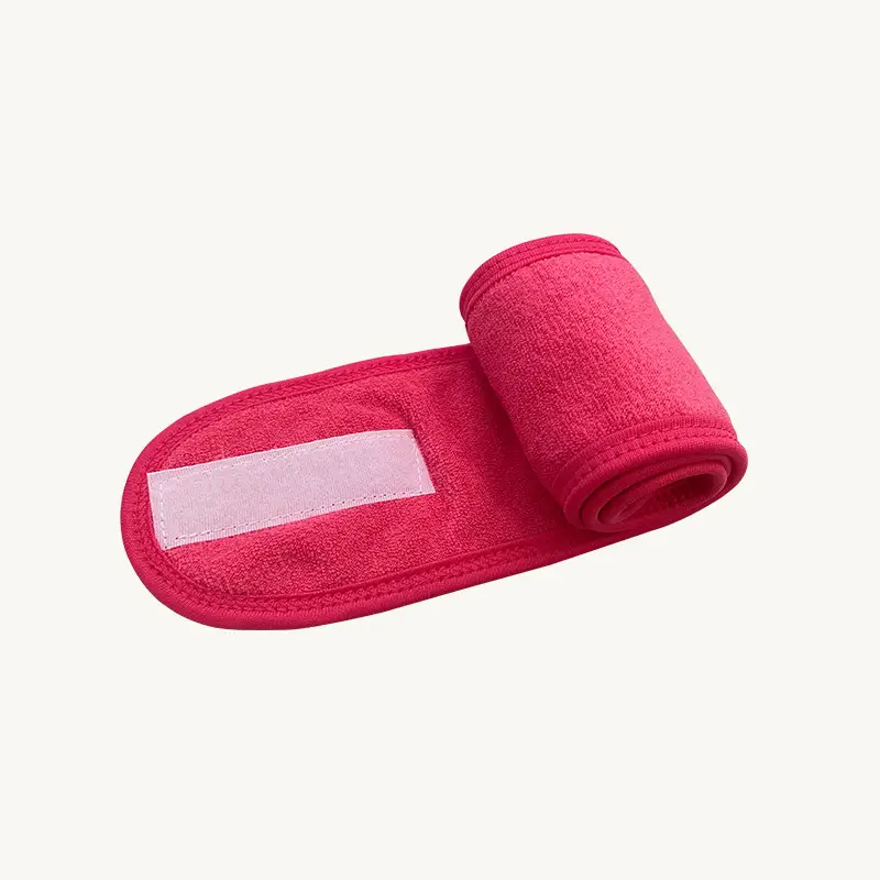 Purple Velvet Headband for Face & Makeup Application - Image 8