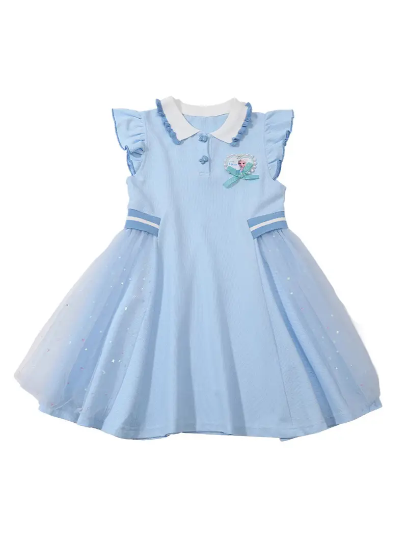 Girls Princess Elsa Dress Purple Fringed Summer 2024 - Image 30
