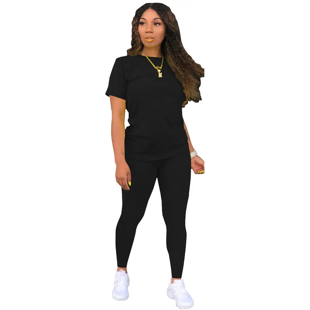 Yellow 2-Piece Casual Set for Women Solid Color - Image 4