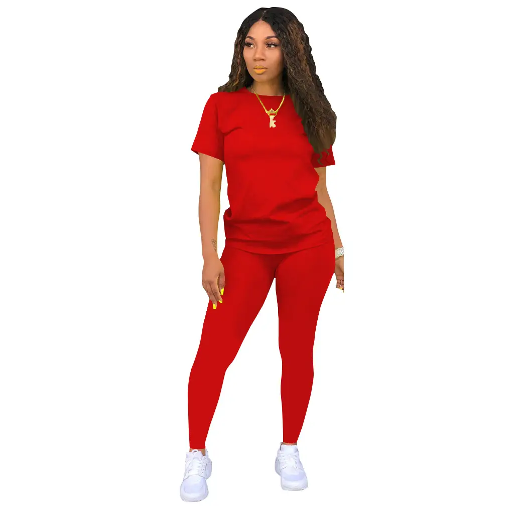Yellow 2-Piece Casual Set for Women Solid Color — feature 17