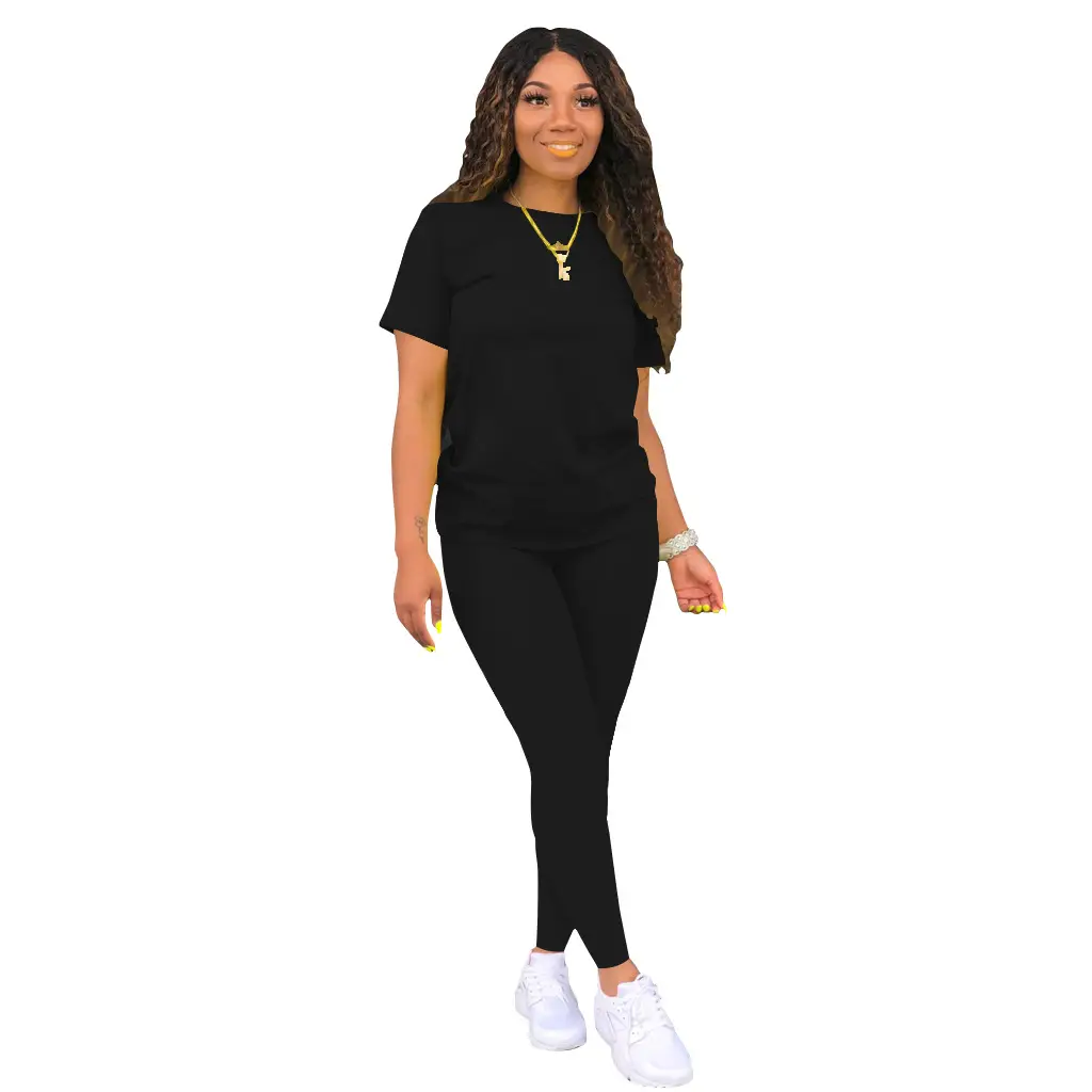 Yellow 2-Piece Casual Set for Women Solid Color — feature 21
