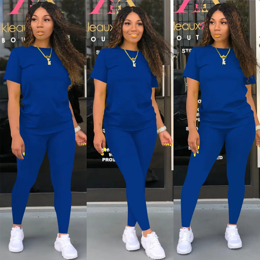 Yellow 2-Piece Casual Set for Women Solid Color — feature 24