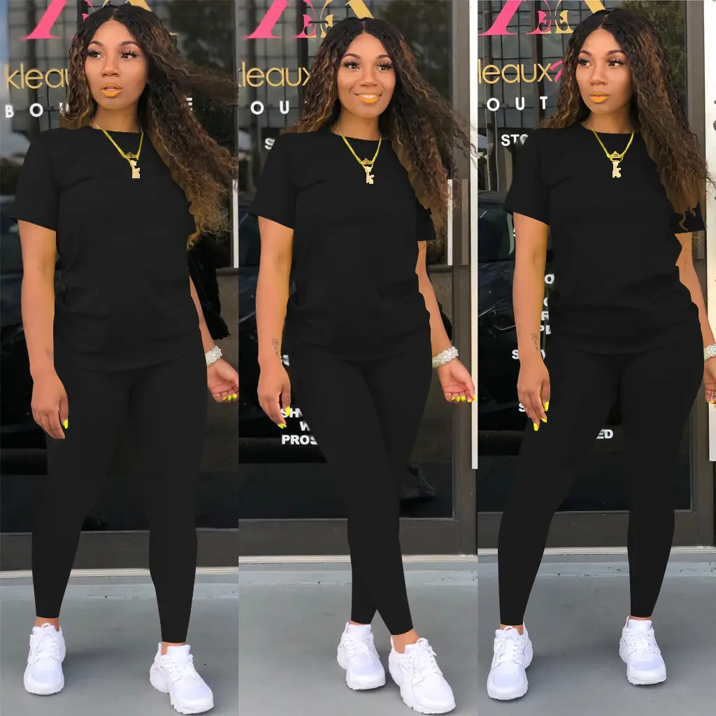Yellow 2-Piece Casual Set for Women Solid Color — feature 28
