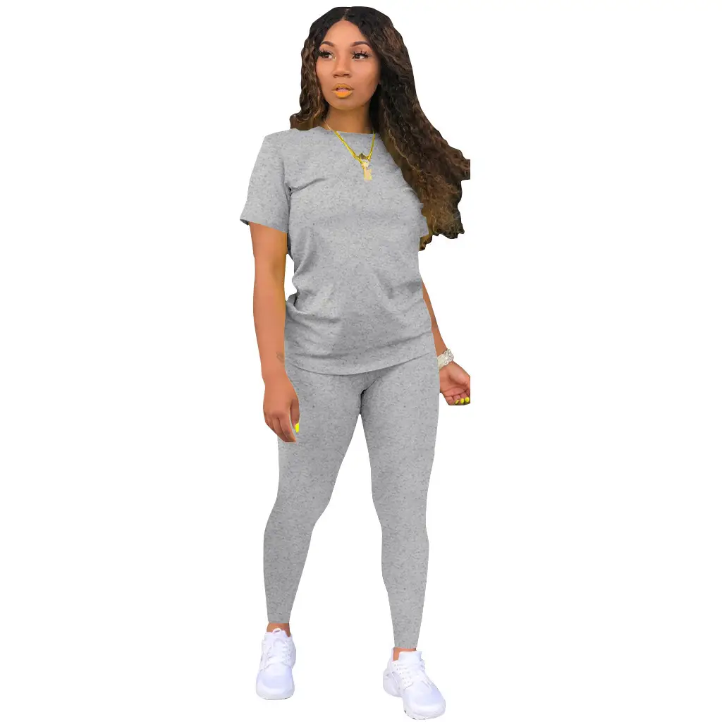 Yellow 2-Piece Casual Set for Women Solid Color - Image 3