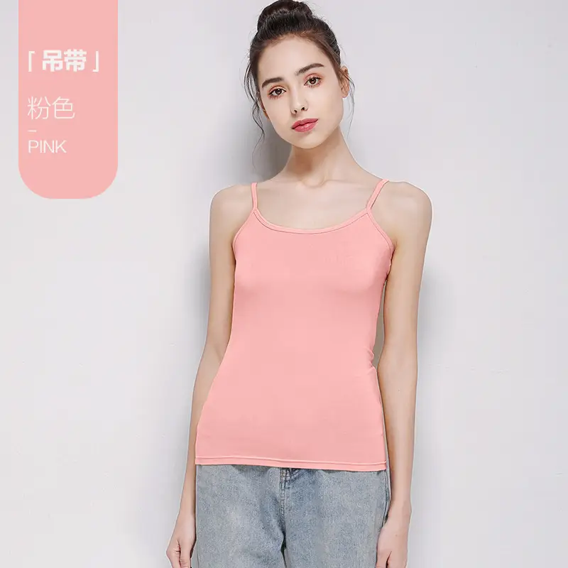 Women Gray Camisole Mid Length Summer Anti Exposure Long Skirt Bottom