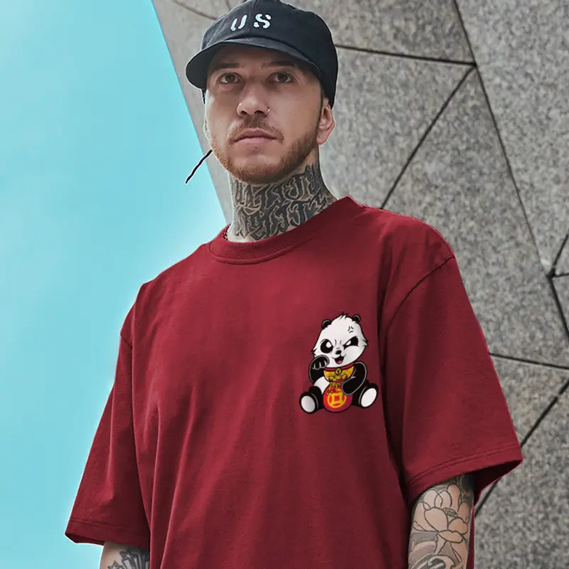 Men Cartoon T-Shirt 8XL Loose Fit Large Size