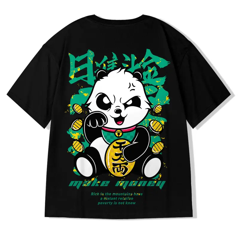 Men Cartoon T-Shirt 8XL Loose Fit Large Size