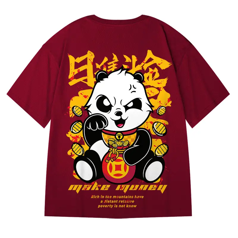 Men Cartoon T-Shirt 8XL Loose Fit Large Size