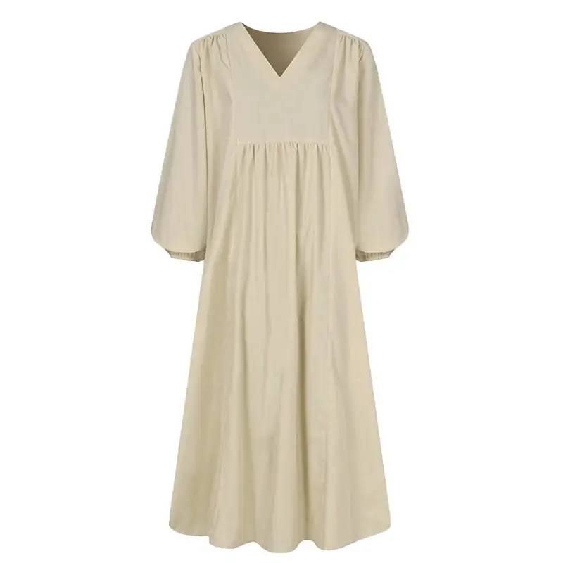 Black Loose Lantern Sleeve Women's Dress 2025 - Image 9