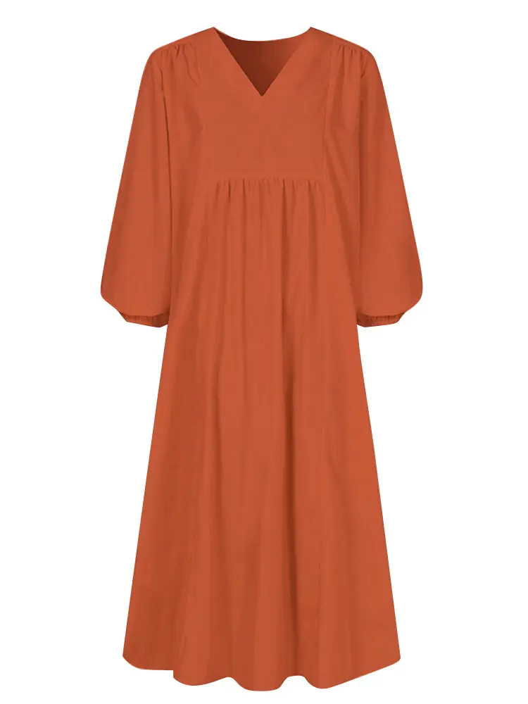 Black Loose Lantern Sleeve Women's Dress 2025 — feature 11