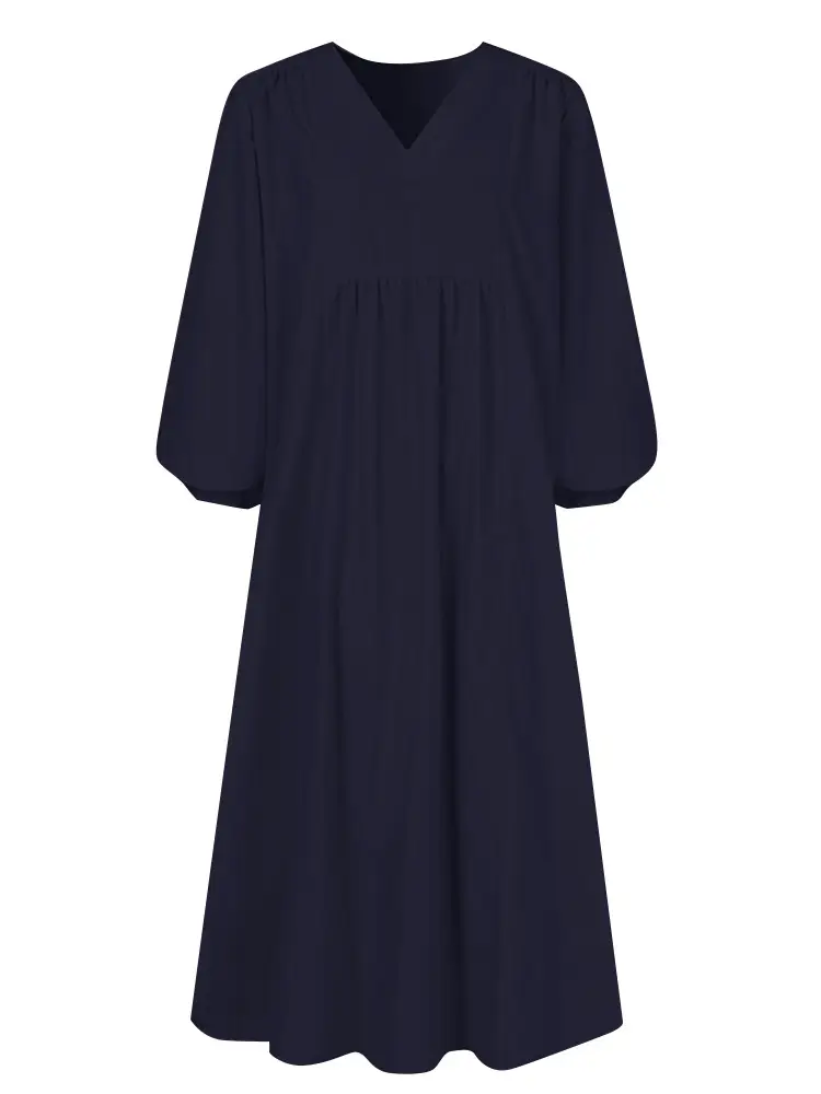 Black Loose Lantern Sleeve Women's Dress 2025 — feature 6