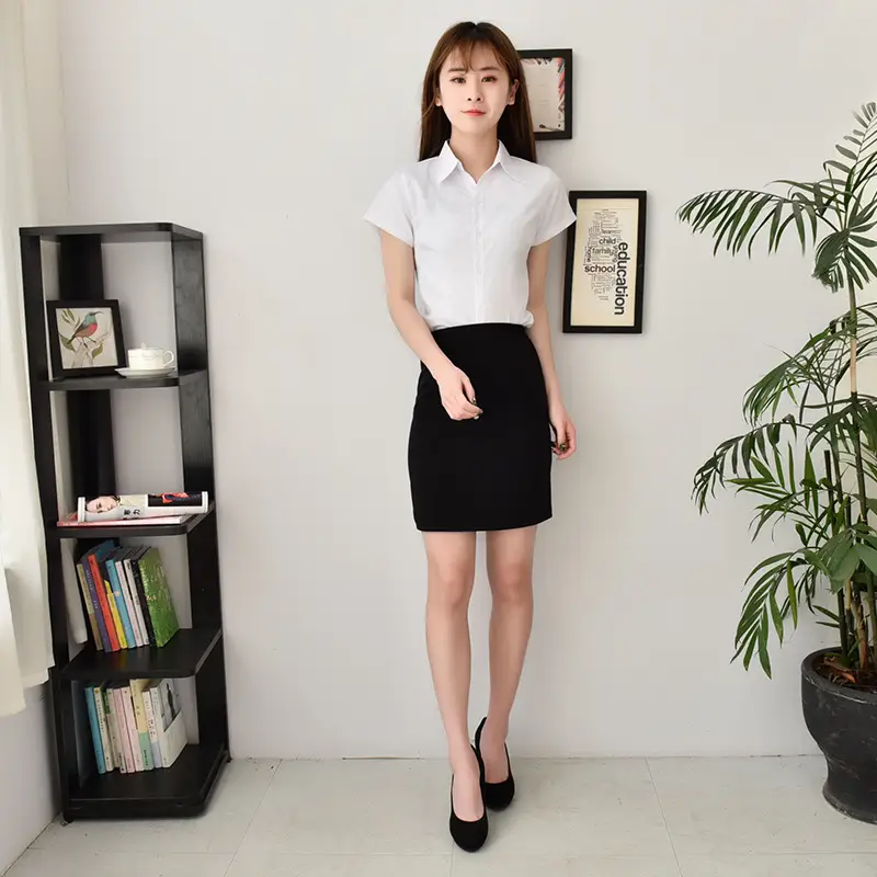 Black Elastic One-Step Dress Skirt for Women