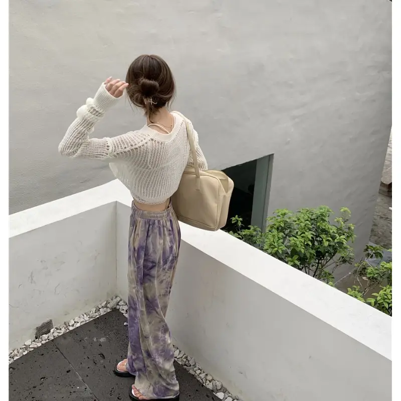 Women Tie Dye Loose Leg Pants Summer 2021 - Image 22