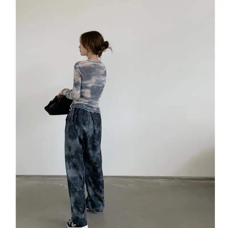 Women Tie Dye Loose Leg Pants Summer 2021 - Image 23