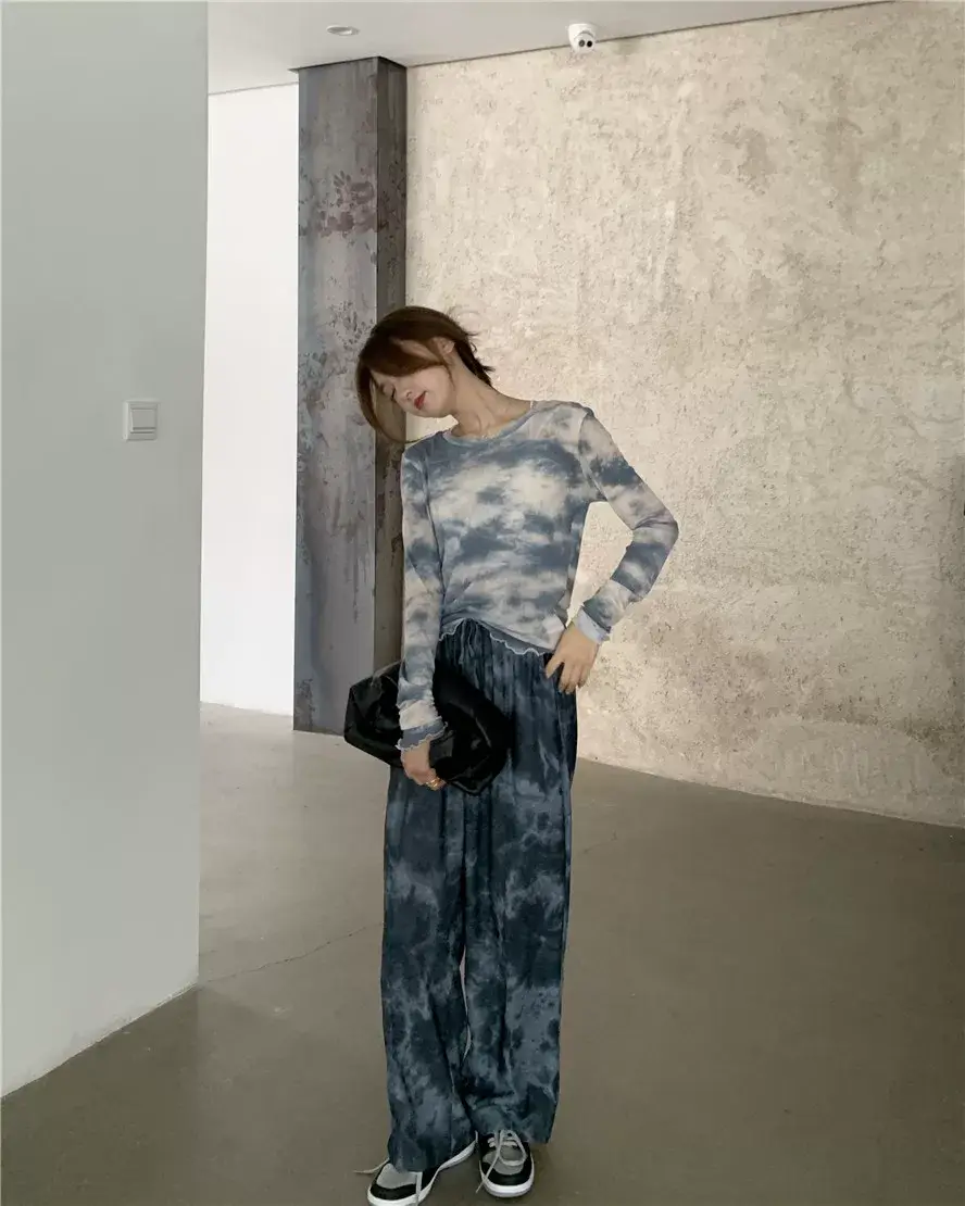 Women Tie Dye Loose Leg Pants Summer 2021 — feature 11