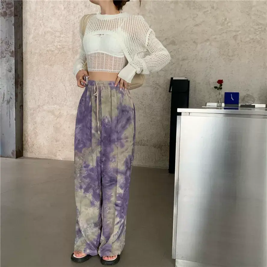 Women Tie Dye Loose Leg Pants Summer 2021 — feature 17
