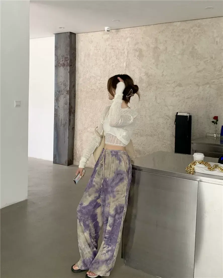 Women Tie Dye Loose Leg Pants Summer 2021 — feature 8