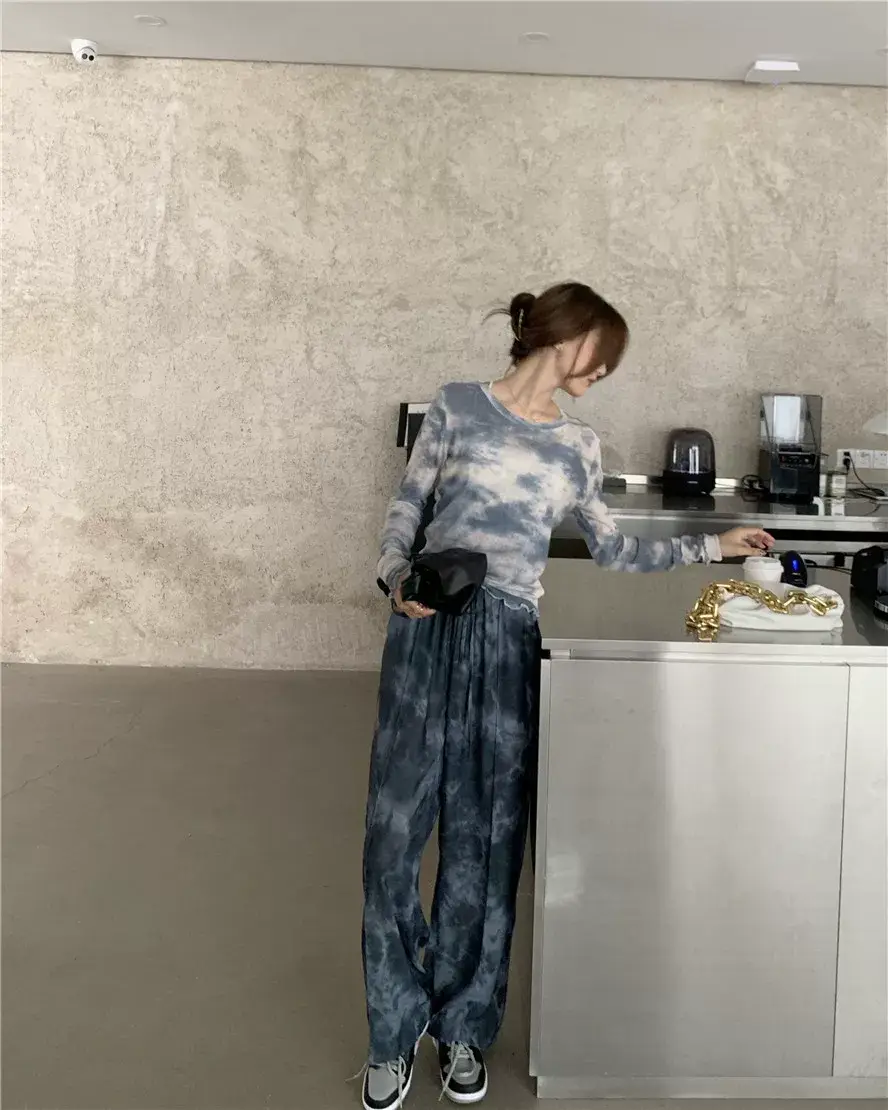 Women Tie Dye Loose Leg Pants Summer 2021 — feature 9