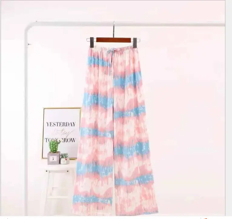 Women Tie Dye Loose Leg Pants Summer 2021 - Image 17