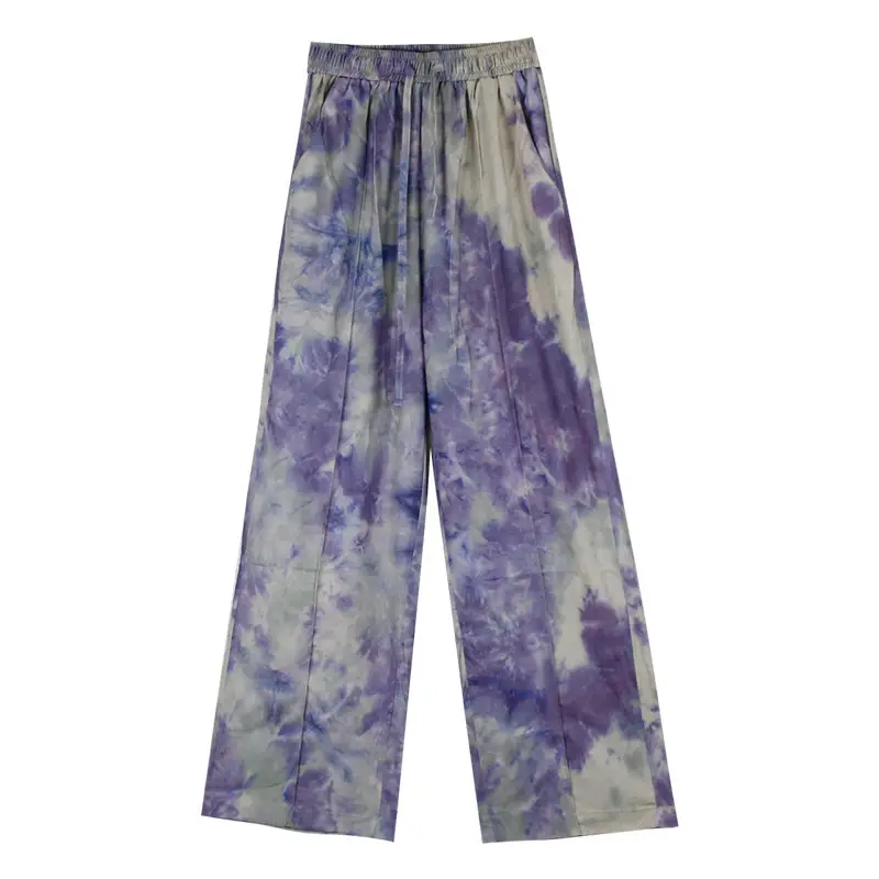 Women Tie Dye Loose Leg Pants Summer 2021 - Image 2