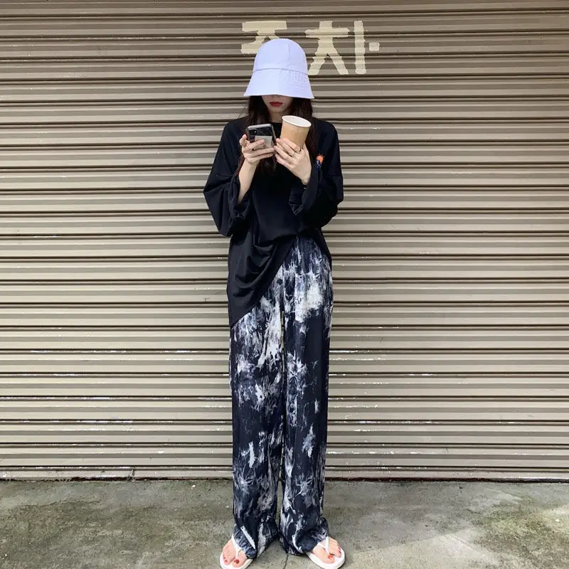 Women Tie Dye Loose Leg Pants Summer 2021 - Image 4