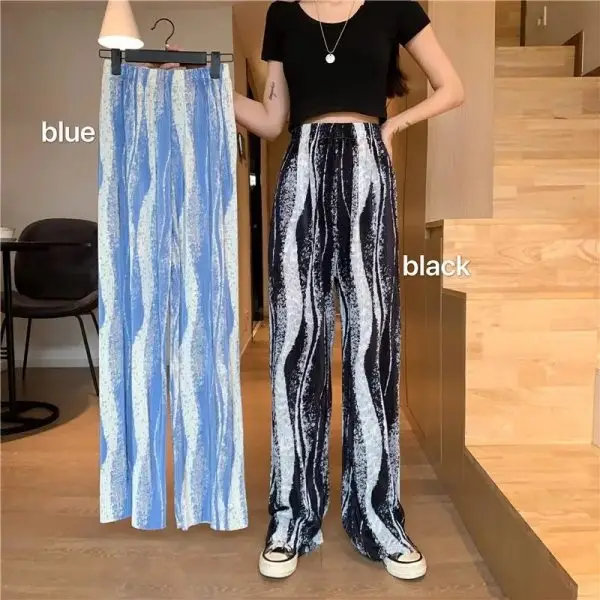 Women Tie Dye Loose Leg Pants Summer 2021 - Image 8