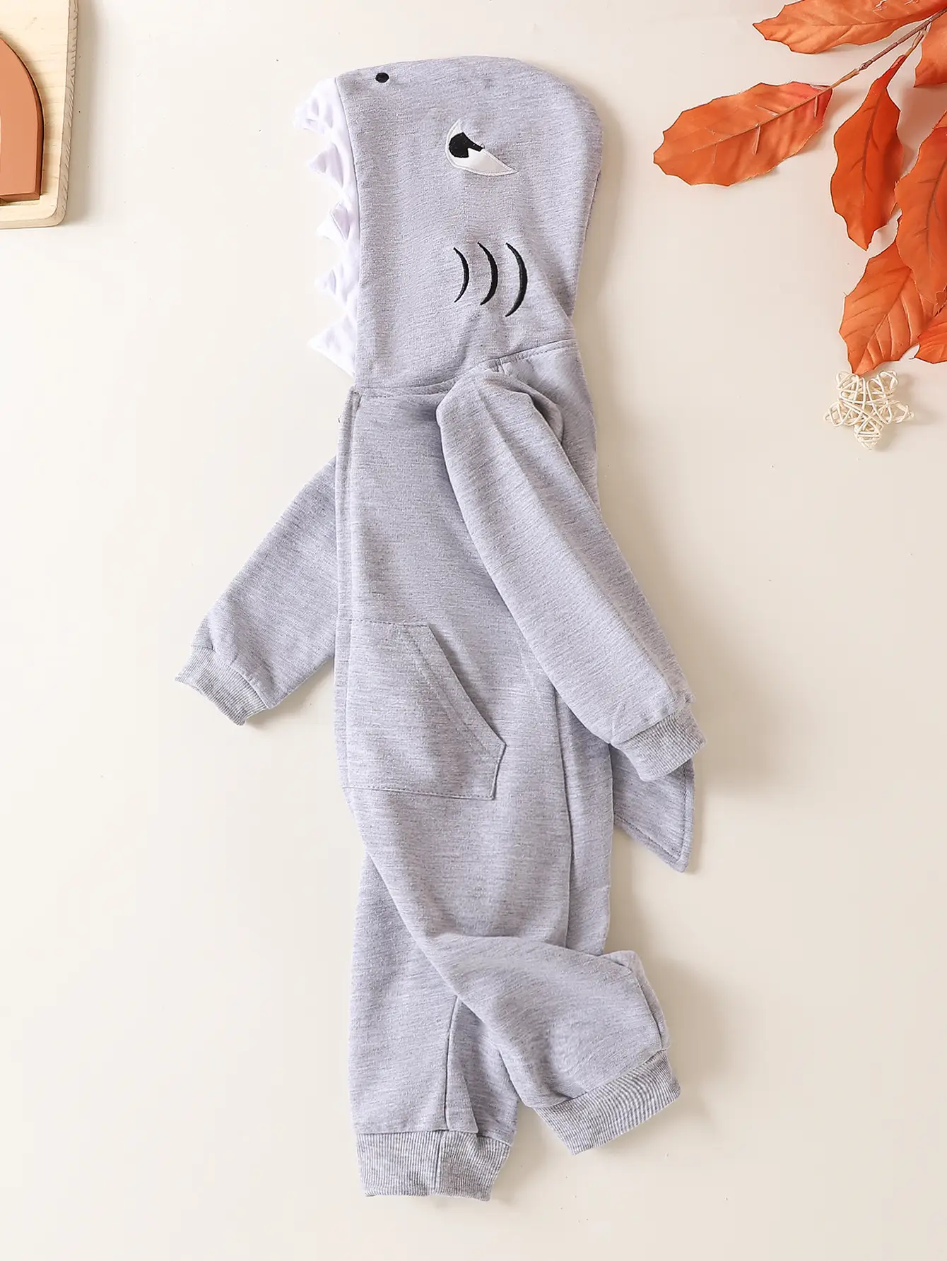 Gray Textured Long Sleeve Clothing for Men - Image 5