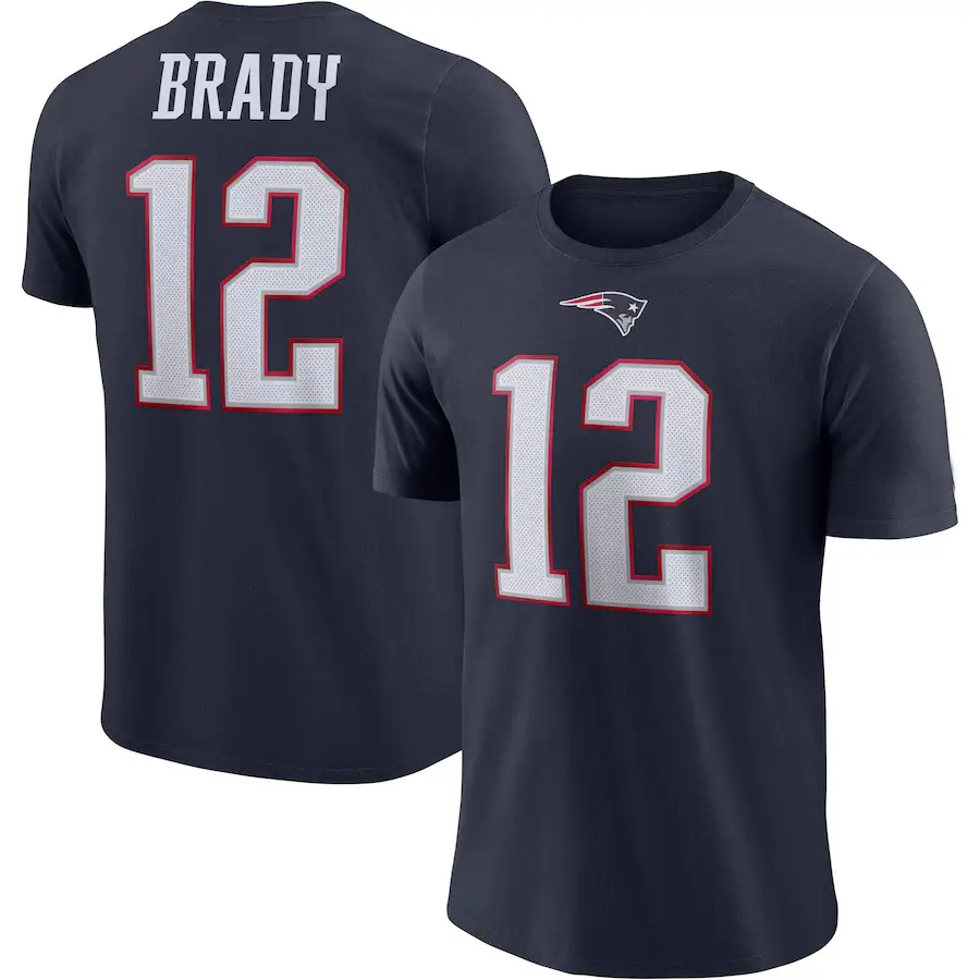 Edelman 11 NFL Cotton T-Shirt White - Image 5