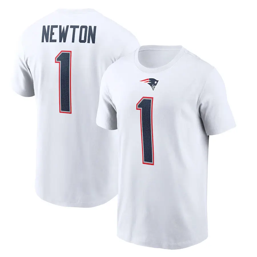 Edelman 11 NFL Cotton T-Shirt White - Image 9