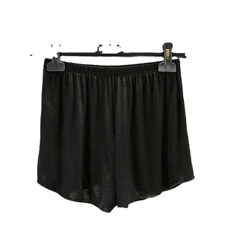 Women's Brown Modal Loose Shorts Plus Size High Waist - Image 15