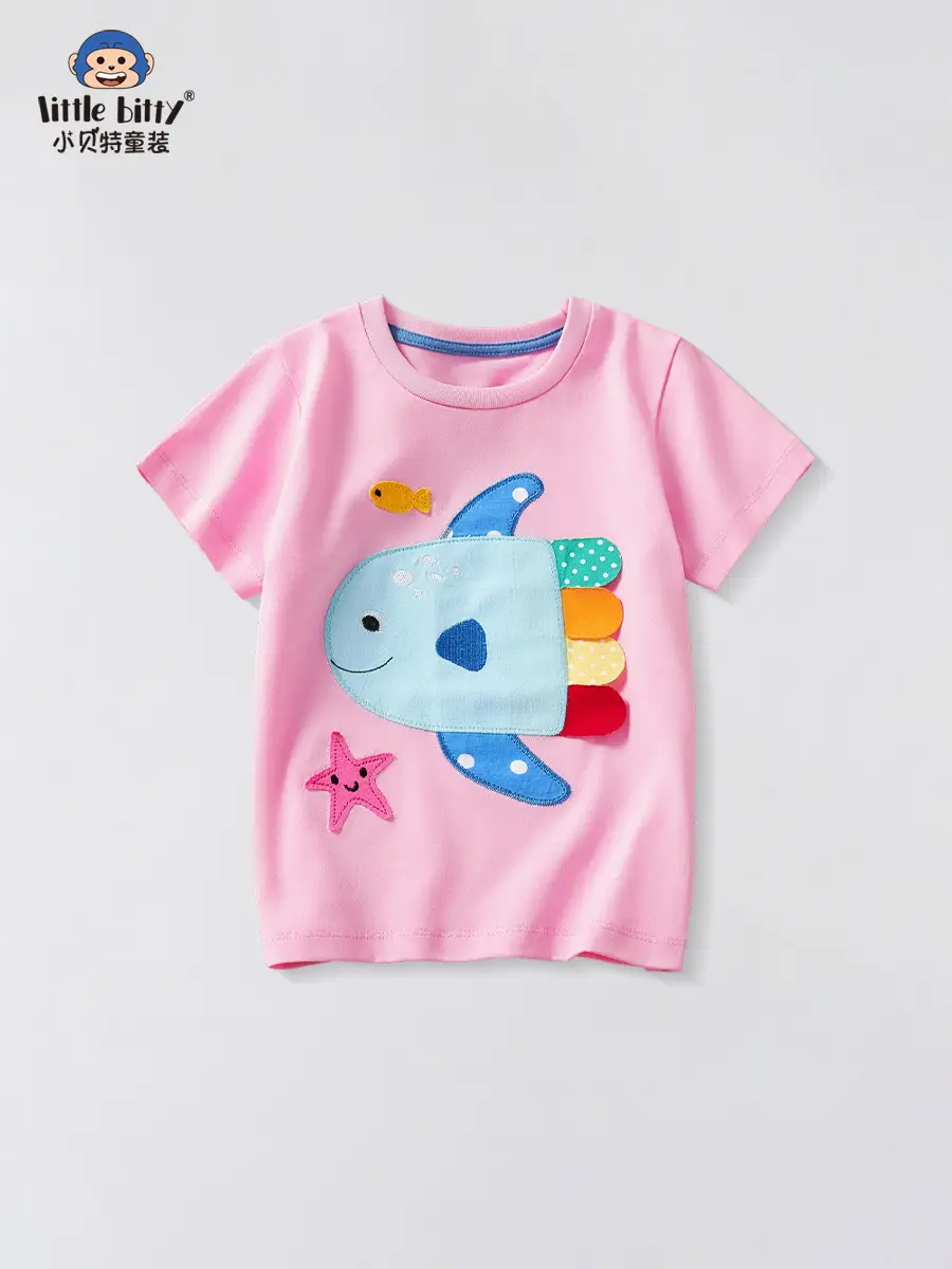 Pink Short Sleeve T-Shirt for Girls 2025 - Image 4