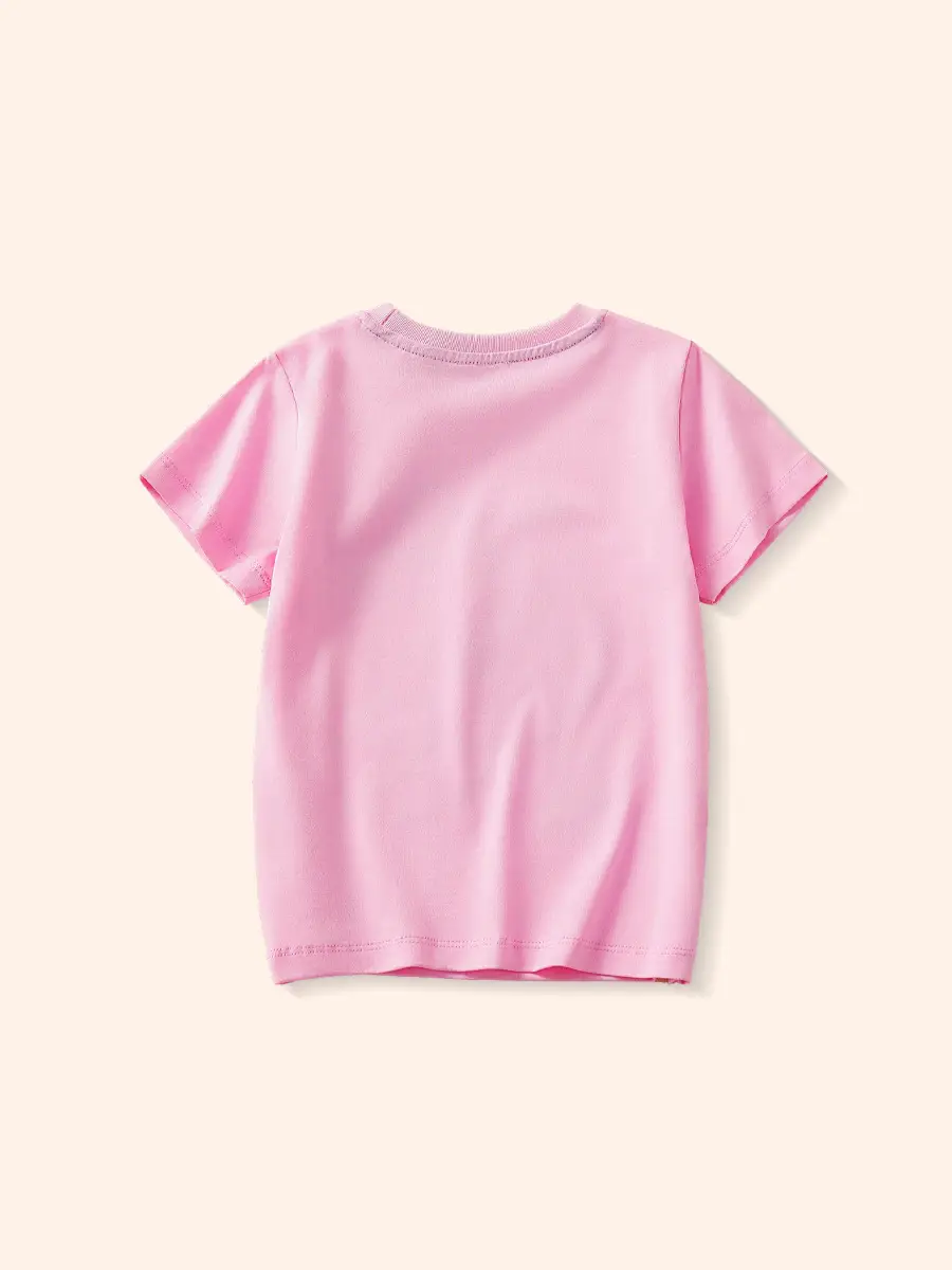 Pink Short Sleeve T-Shirt for Girls 2025 - Image 5