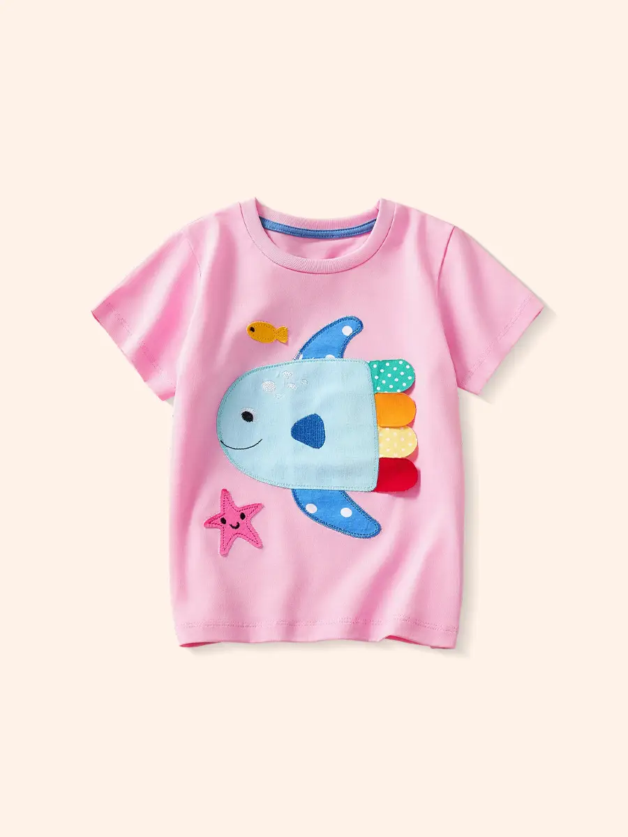 Pink Short Sleeve T-Shirt for Girls 2025 - Image 8