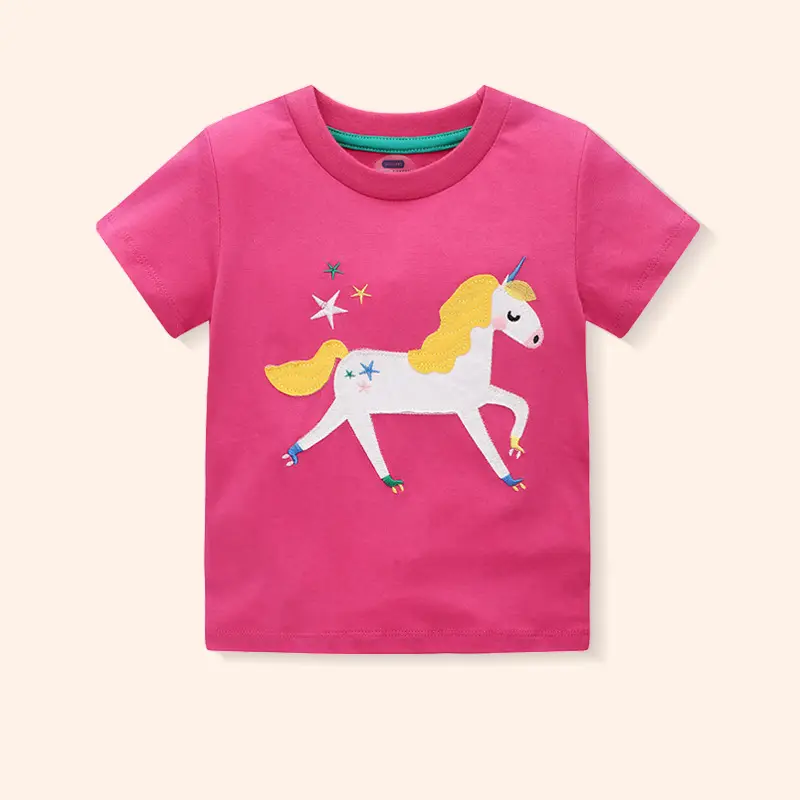 Pink Short Sleeve T-Shirt for Girls 2025 - Image 3