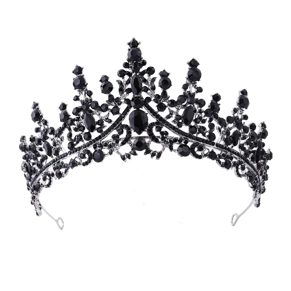 Purple Crystal Alloy Wedding Headband Crown