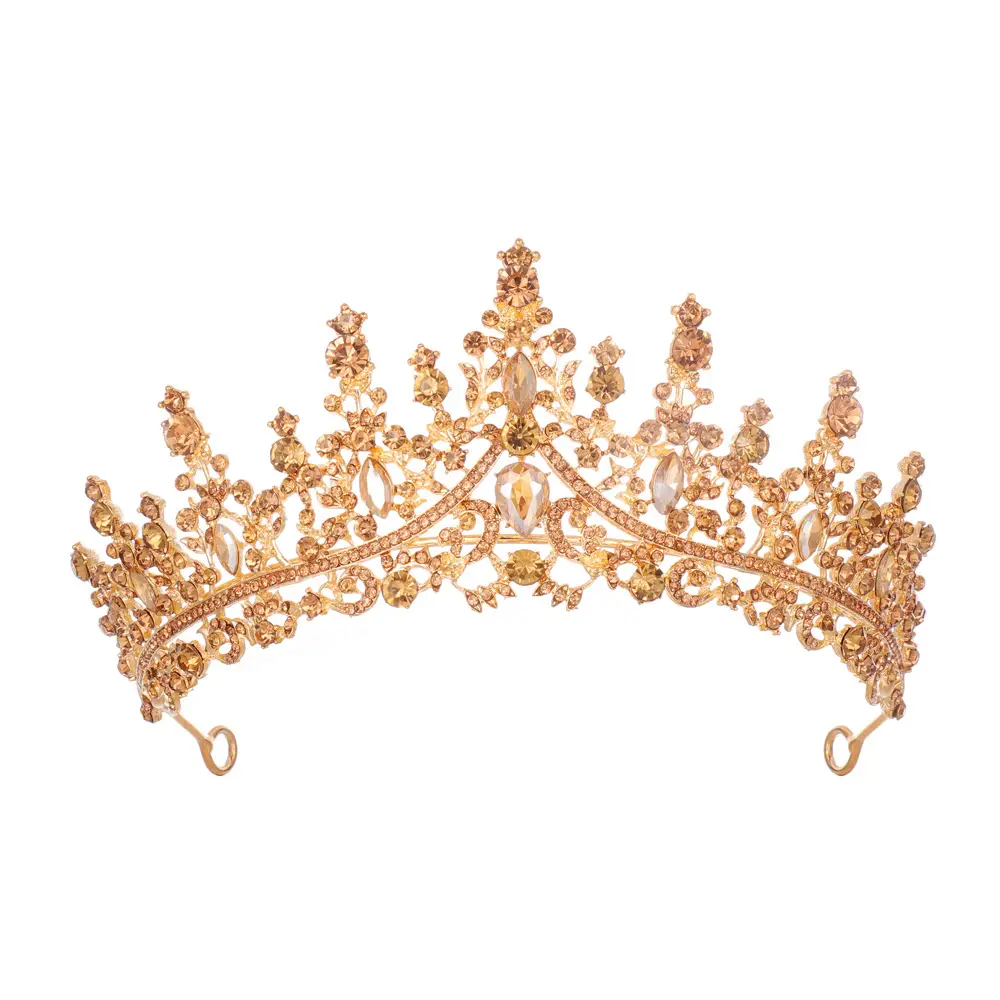 Purple Crystal Alloy Wedding Headband Crown