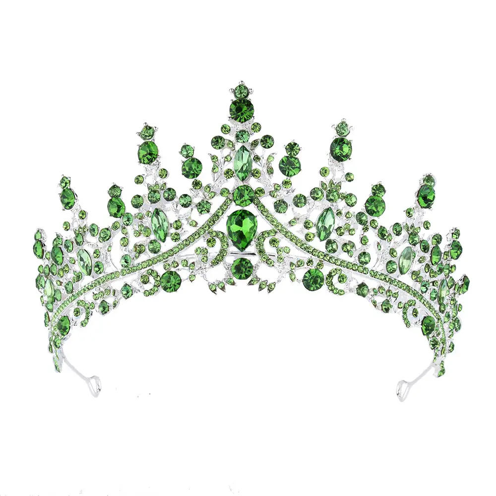 Purple Crystal Alloy Wedding Headband Crown